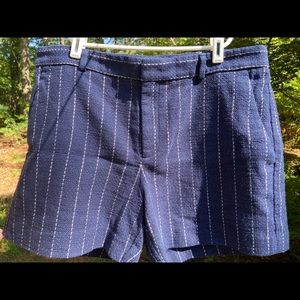 Banana Republic Navy and White Textured Shorts